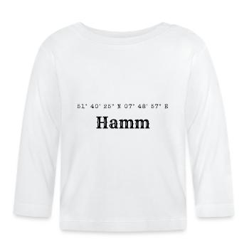 Hamm coordinates - Organic Baby Long Sleeve T-Shirt - white - Front