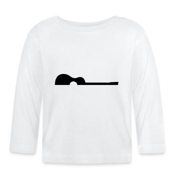 guitare - T-shirt manches longues bio Bébé - blanc - Devant