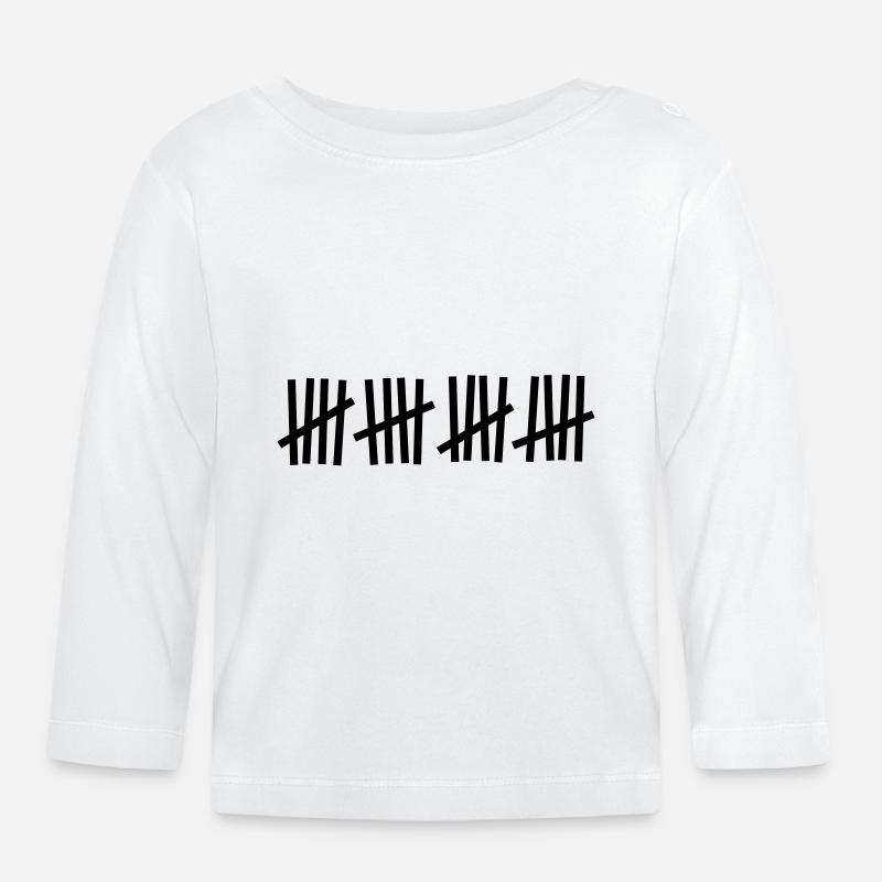 Tally 20 coups - T-shirt manches longues bio Bébé - blanc