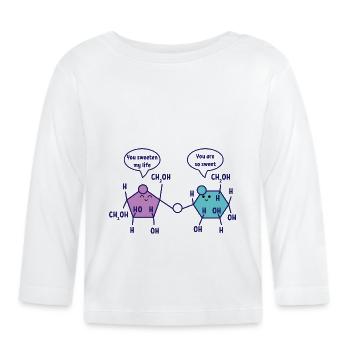 You are so sweet Chemie Chemiker Wissenschaft - Baby Bio-Langarmshirt - Weiß - Vorne