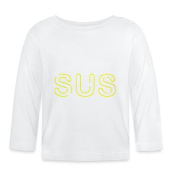 Sus - Youth Word - Organic Baby Long Sleeve T-Shirt - white - Front