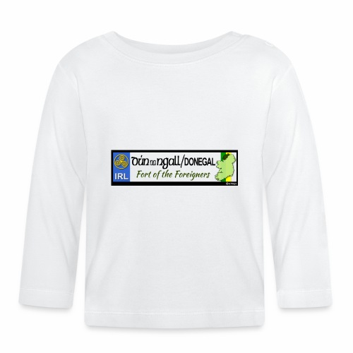 DONEGAL, IRELAND: licence plate tag style decal - Baby Long Sleeve T-Shirt