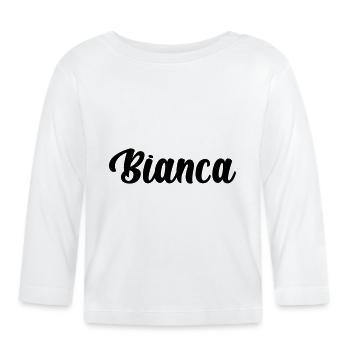 Bianca - Baby Bio-Langarmshirt - Weiß - Vorne