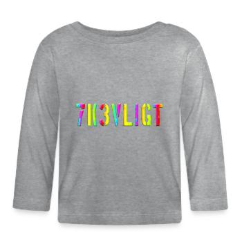 sms chat language fortifications english three 3 three - Organic Baby Long Sleeve T-Shirt - heather grey - Front