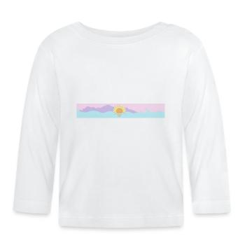 sunset - ocean - mood - Baby Bio-Langarmshirt - Weiß - Vorne