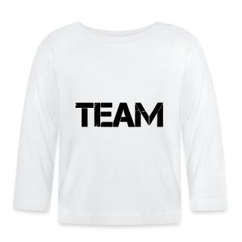 équipe - T-shirt manches longues bio Bébé - blanc - Devant