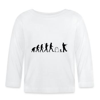 Evolution - Baby Bio-Langarmshirt - Weiß - Vorne