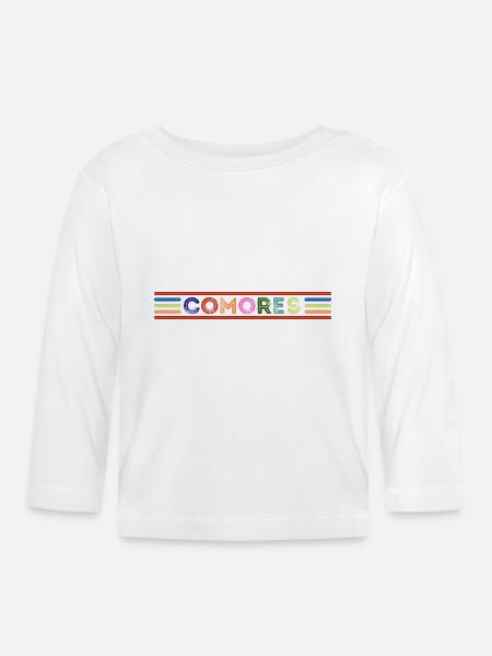 KOMOREN - Baby Bio-Langarmshirt - Weiß