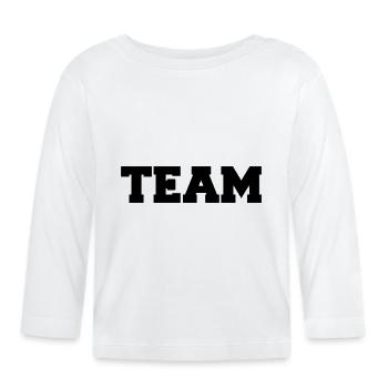 team - T-shirt manches longues bio Bébé - blanc - Devant