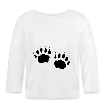 DACHS - Baby Bio-Langarmshirt - Weiß - Vorne