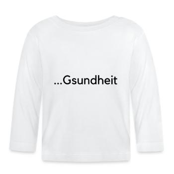 gsundheit - Baby Bio-Langarmshirt - Weiß - Vorne