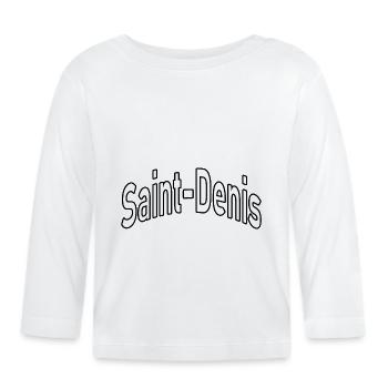 Saint Denis - Organic Baby Long Sleeve T-Shirt - white - Front