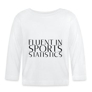 Maîtrise des statistiques sportives - T-shirt manches longues bio Bébé - blanc - Devant