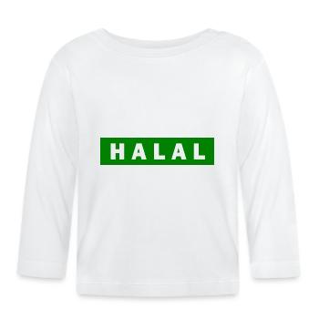 Halal - Baby Bio-Langarmshirt - Weiß - Vorne