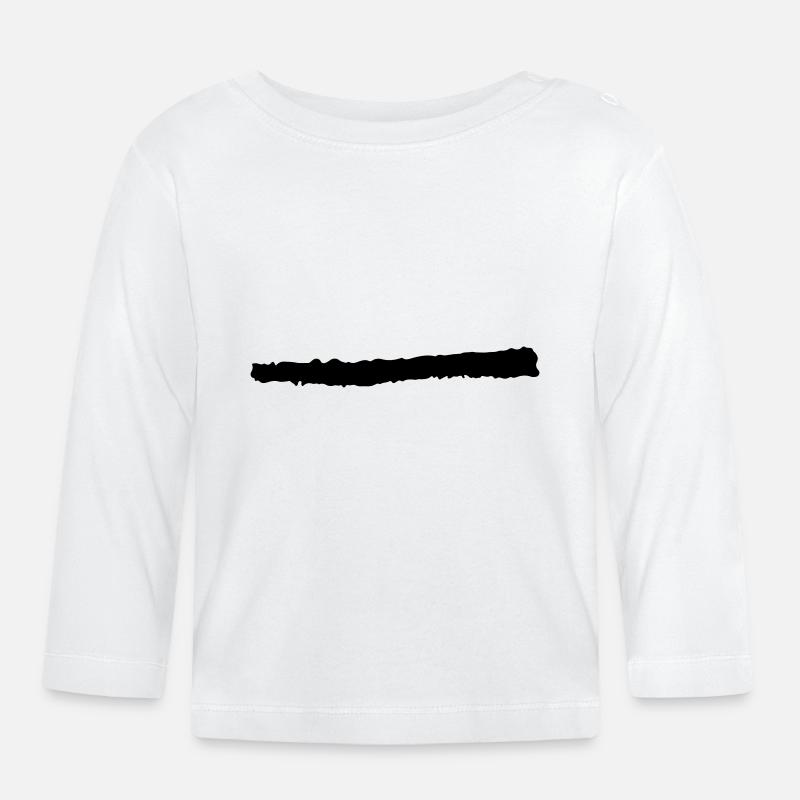 line - Baby Bio-Langarmshirt - Weiß