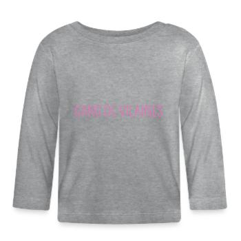 Gang de vilaines - T-shirt manches longues bio Bébé - gris chiné - Devant