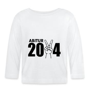 Abitur 2024 - Baby Bio-Langarmshirt - Weiß - Vorne