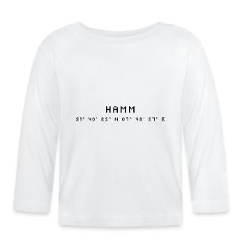 Hamm Coordinates - Organic Baby Long Sleeve T-Shirt - white - Front