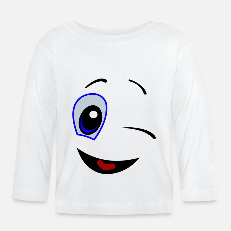 Comic-2 - Baby Bio-Langarmshirt - Weiß