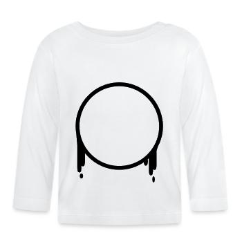 cercle - T-shirt manches longues bio Bébé - blanc - Devant