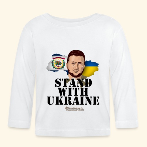 Ukraine West Virginia T-Shirt Design - Baby Bio-Langarmshirt