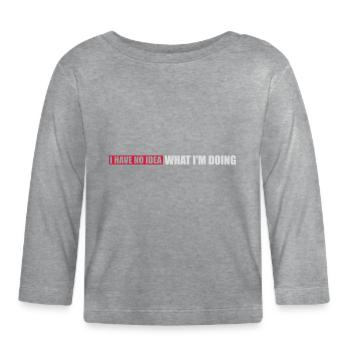 Aucune idée - T-shirt manches longues bio Bébé - gris chiné - Devant