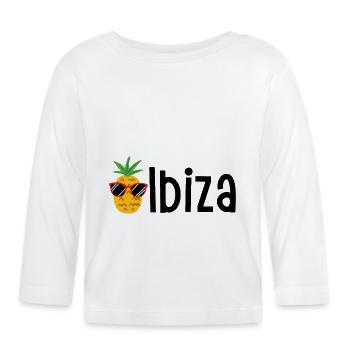 Ibiza - T-shirt manches longues bio Bébé - blanc - Devant