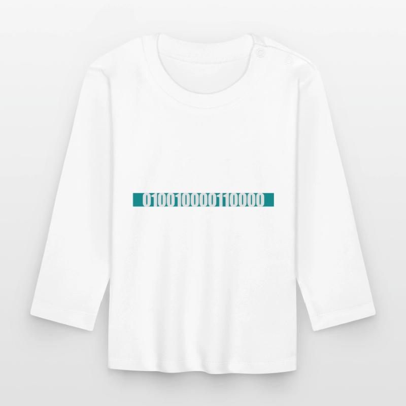 Binary Code Program Language Organic Baby Long Sleeve T-Shirt