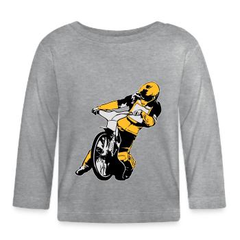 Speedway Racing - Organic Baby Long Sleeve T-Shirt - heather grey - Front
