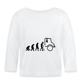 Unimog Evolution - Offroad - Farben editierbar - Baby Bio-Langarmshirt - Weiß - Vorne
