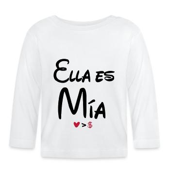 ella_es_mia - T-shirt manches longues bio Bébé - blanc - Devant