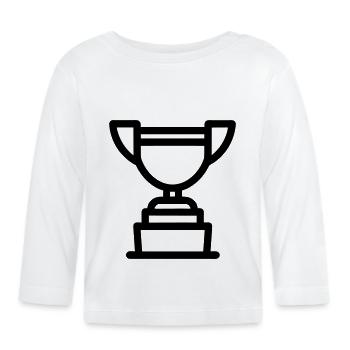 trophy - Organic Baby Long Sleeve T-Shirt - white - Front