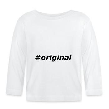#original - T-shirt manches longues bio Bébé - blanc - Devant