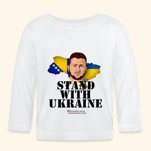 Ukraine Bosnien und Herzegowina - Baby Bio-Langarmshirt