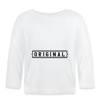 Symbole original - T-shirt manches longues bio Bébé - blanc - Devant