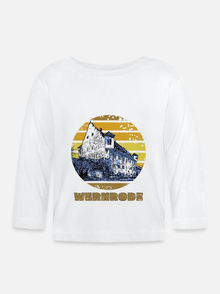Südharz Merch - Wernrode - Baby Bio-Langarmshirt - Weiß