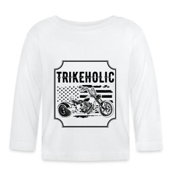 Trike - T-shirt manches longues bio Bébé - blanc - Devant