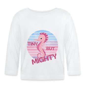 Seepferdchen - Baby Bio-Langarmshirt - Weiß - Vorne