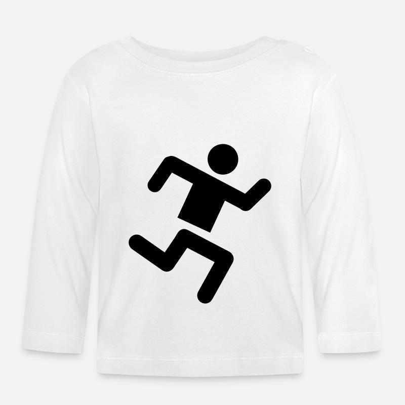 Runner - T-shirt manches longues bio Bébé - blanc
