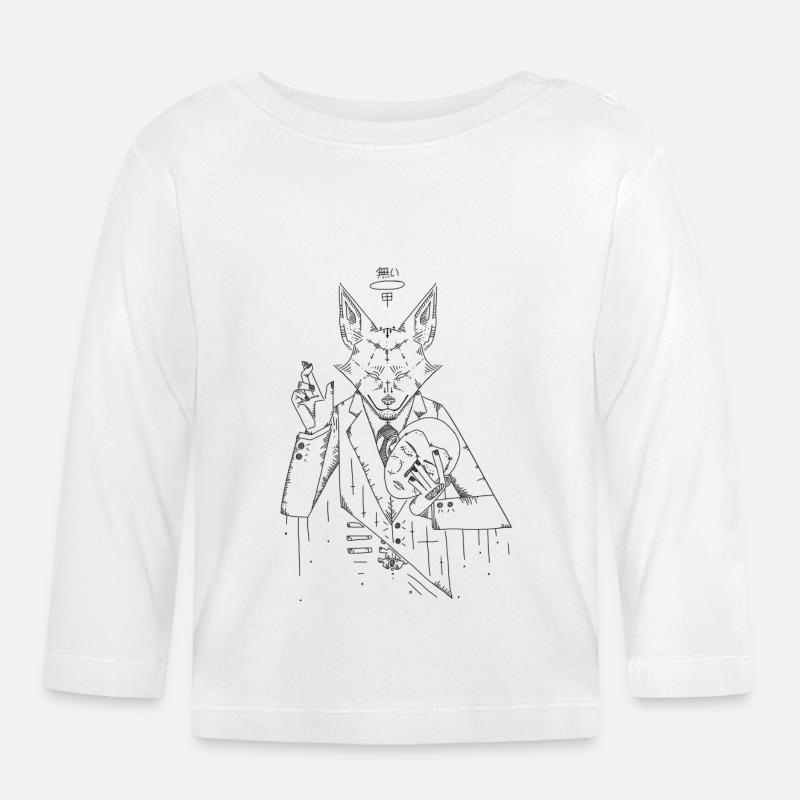 InHuman Jackal - Baby Bio-Langarmshirt - Weiß