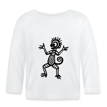 Inca Culture - Organic Baby Long Sleeve T-Shirt - white - Front