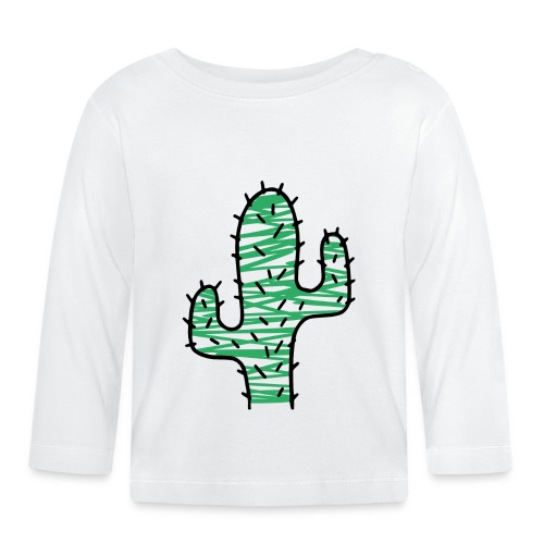 Kaktus sehr stachelig - Baby Bio-Langarmshirt