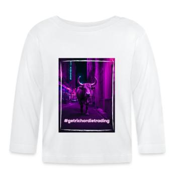 Crypto Bull - Baby Bio-Langarmshirt - Weiß - Vorne