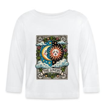 Die Liebenden - Baby Bio-Langarmshirt - Weiß - Vorne