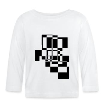 Abstrakte Formen und Muster Geschenk - Baby Bio-Langarmshirt - Weiß - Vorne