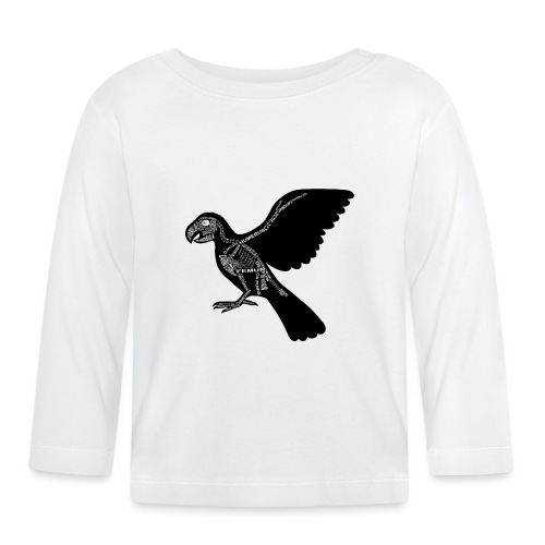 Papagei-Skelett - T-shirt manches longues bio Bébé