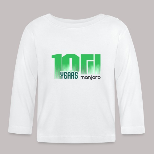 10 years Manjaro dark - Organic Baby Long Sleeve T-Shirt