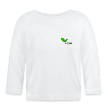 VEGAN - T-shirt manches longues bio Bébé - blanc - Devant