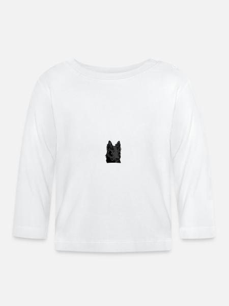 Groenendael - Baby Bio-Langarmshirt - Weiß