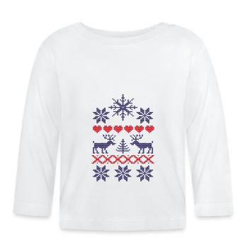 Winter - Baby Bio-Langarmshirt - Weiß - Vorne